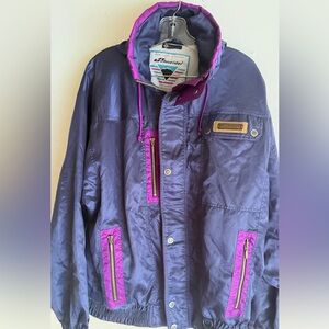 Vintage Schneider Ski Jacket Purple Pink XL EU 52